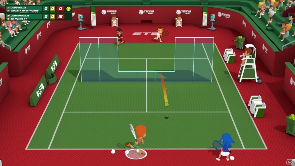 Switch「Super Tennis Blast」が発売！本格派から特殊ルールまで多彩な遊び方ができるテニスゲームの画像8