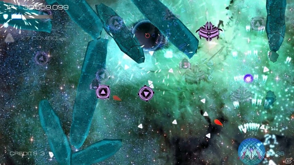 アーケードスタイルSTG「Vortex Attack EX」がSwitchで2月27日に発売！最大3人のローカル協力プレイも可能の画像11