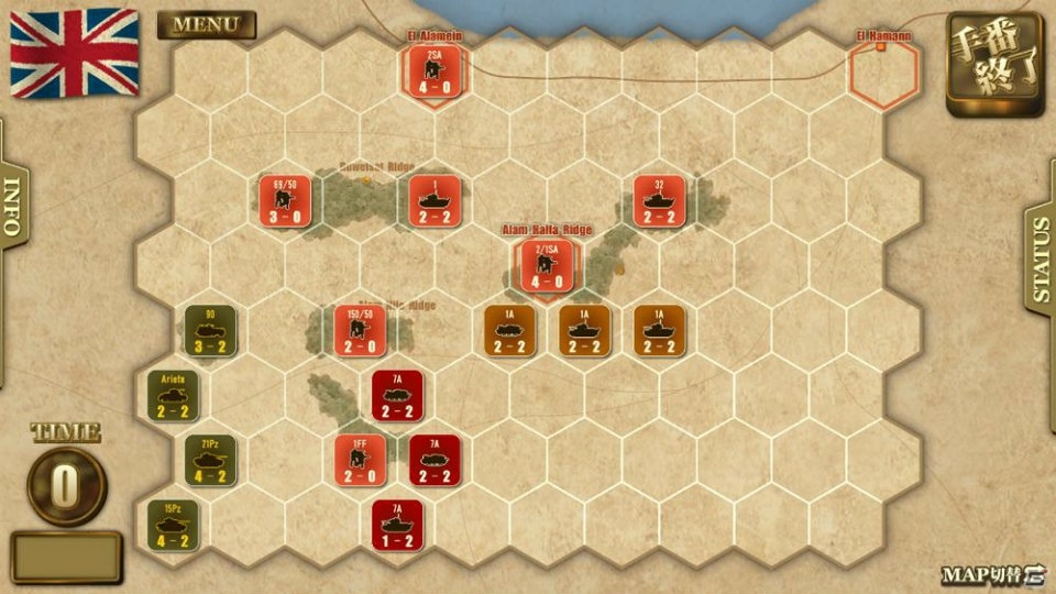 「ロンメル1942-Refrain at the battle for North Africa-」ヒストリカルシナリオにイギリス軍モードが追加！の画像4
