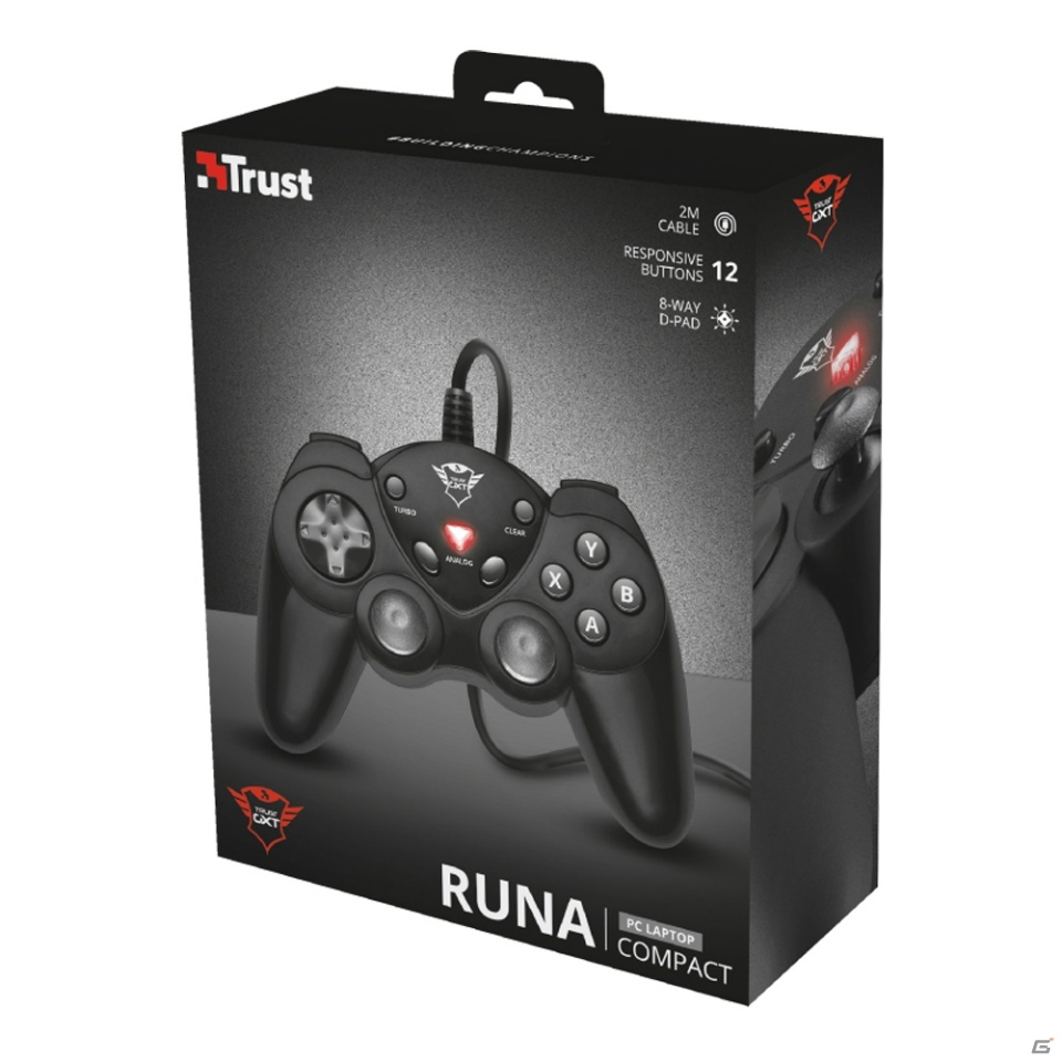 Trust Gaming製のコンパクトなPCゲームパッド「GXT 24 Runa Compact Gamepad」が2月28日に発売の画像4