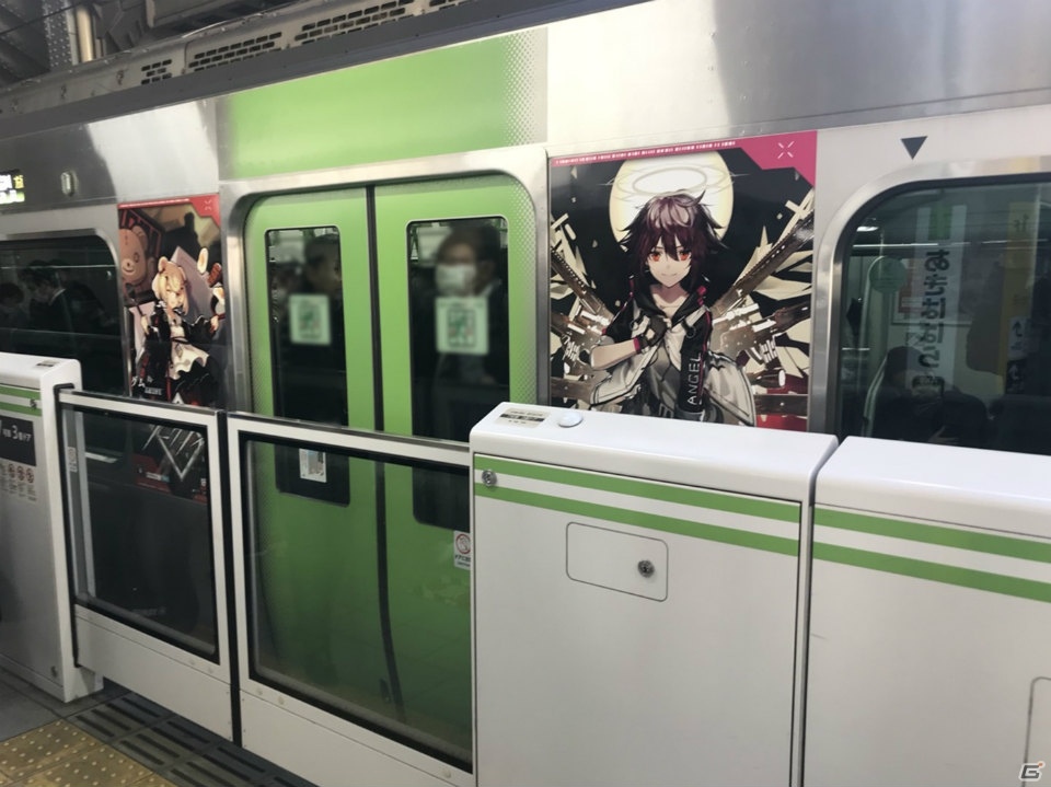 「アークナイツ」のアーミヤらがデザインされたラッピングトレインが山手線で運行を開始！の画像2