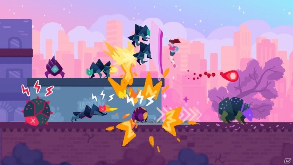 カラフル＆ポップなハイテンポ2DACT「Super Crush KO」がSwitchで発売！Steam版も日本語に対応予定の画像2