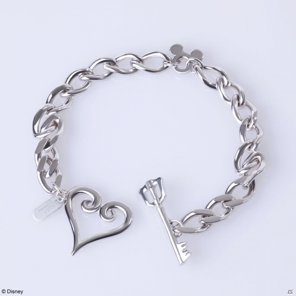 「キングダム ハーツ」のモチーフがシルバーブレスレットなどのアクセサリーになって登場！9月発売予定の画像2