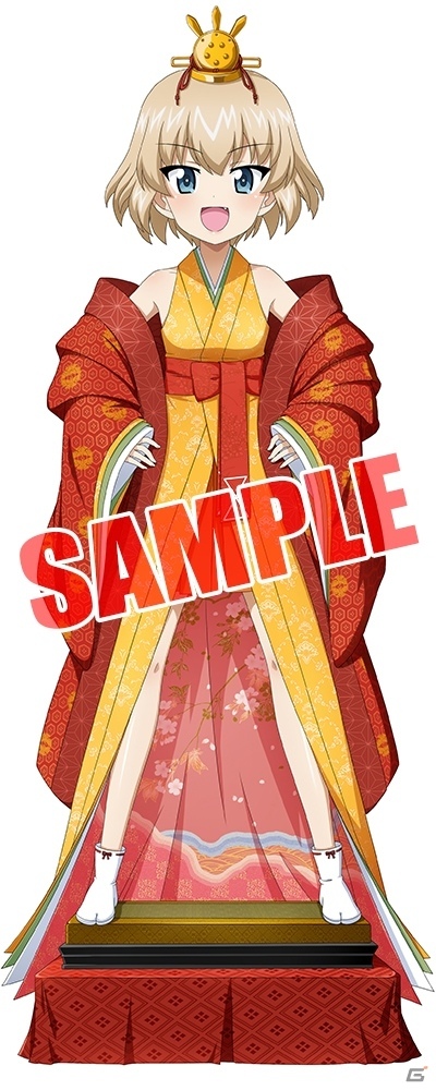 「ガールズ＆パンツァー 戦車道大作戦！」みほや優花里、カチューシャらが雛祭り衣装でガチャに登場！の画像3