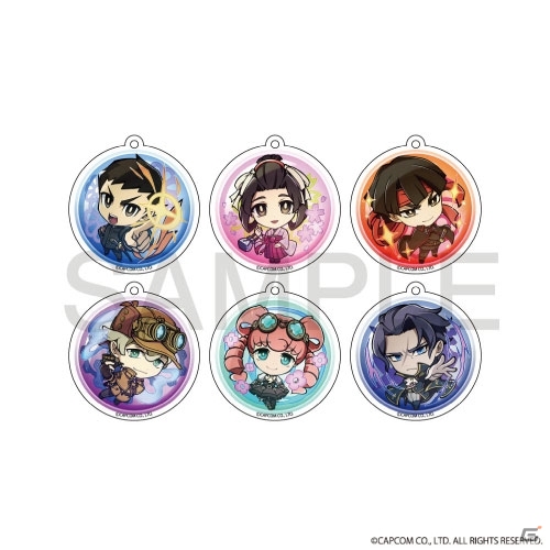 「大逆転裁判」デフォルメイラストの缶バッジやアクリルスタンドが3月7日に発売！オーバルアクリルフレームも登場の画像3