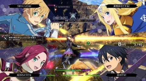 「ソードアート・オンライン アリシゼーション リコリス」パーティ