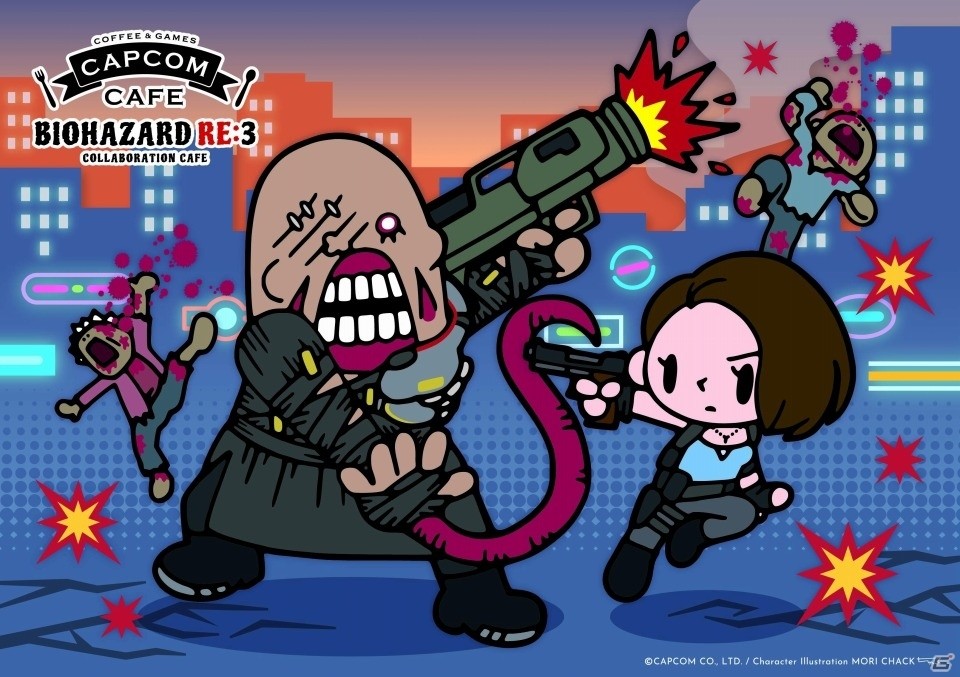 BIOHAZARD バイオハザード ネメシス フラットケース カプコンカフェ カプコンカフェ 池袋店と「バイオハザード RE:3」のコラボが3月