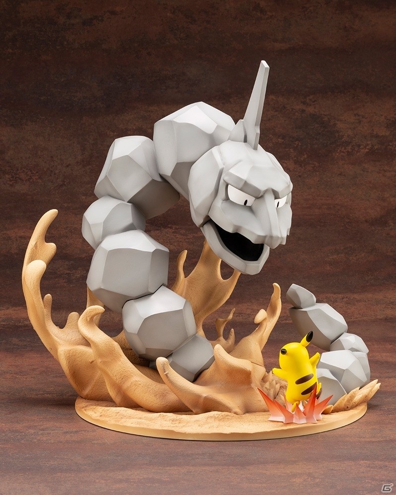 「ポケットモンスター」イワークとピカチュウの激しいバトルシーンを切り取ったフィギュアが登場！の画像2