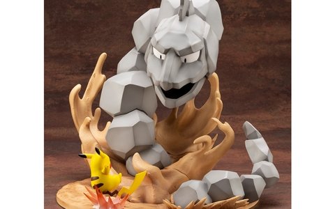 「ポケットモンスター」イワークとピカチュウの激しいバトルシーンを切り取ったフィギュアが登場！