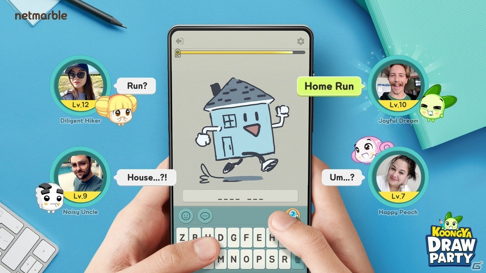 リアルタイムお絵描きクイズ「KOONGYA Draw Party」が3月26日に配信！各ストアの事前登録もスタートの画像1