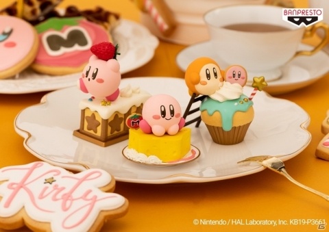 「星のカービィ」お菓子モチーフフィギュア第2弾が3月26日よりゲームセンターに登場！ワドルディのとくせいカップケーキなど3種の画像1