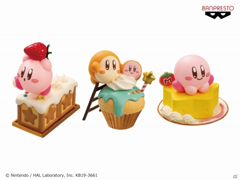 「星のカービィ」お菓子モチーフフィギュア第2弾が3月26日よりゲームセンターに登場！ワドルディのとくせいカップケーキなど3種の画像2