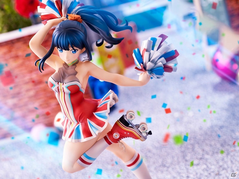 SSSS.GRIDMAN」より宝多六花と新条アカネがチアガール姿の描き