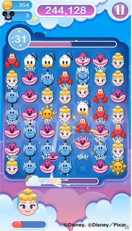 ディズニーやピクサー、スター・ウォーズのキャラがemojiとなって登場！パズルゲーム「ディズニー emojiマッチ」が配信開始の画像3