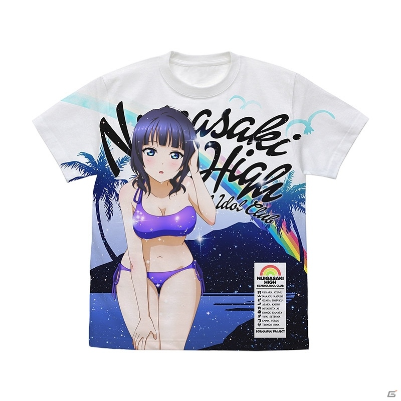 水着姿が眩しい！「ラブライブ！虹ヶ咲学園スクールアイドル同好会」のフルグラフィックTシャツが登場の画像4