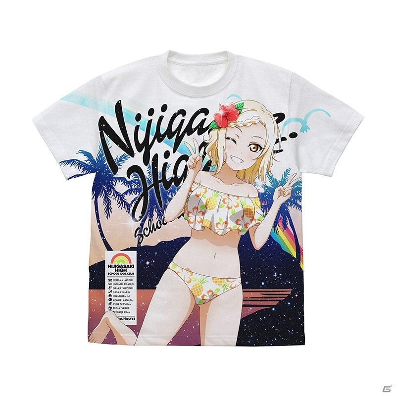 水着姿が眩しい！「ラブライブ！虹ヶ咲学園スクールアイドル同好会」のフルグラフィックTシャツが登場の画像5