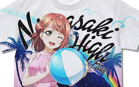 水着姿が眩しい！「ラブライブ！虹ヶ咲学園スクールアイドル同好会」のフルグラフィックTシャツが登場