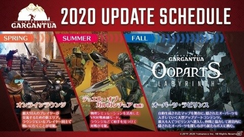 「ソード・オブ・ガルガンチュア」大型アップデート「オーパーツ・ラビリンス」をはじめとした2020年秋までの開発ロードマップが公開！の画像1