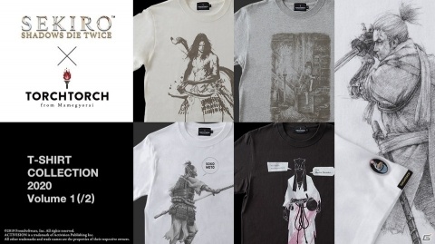 TORCH TORCH、「SEKIRO: SHADOWS DIE TWICE」とのコラボレーションTシャツ全10種を二ヶ月連続で発売の画像1