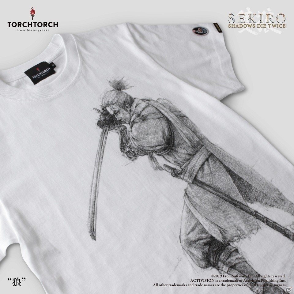 TORCH TORCH、「SEKIRO: SHADOWS DIE TWICE」とのコラボレーションTシャツ全10種を二ヶ月連続で発売の画像2