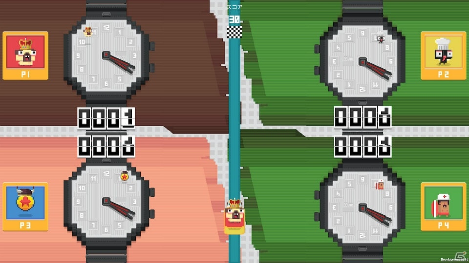 Switch「Fly O'Clock VS エディション」が配信！時計の針を避け続けるシンプルなカジュアルゲームの画像6