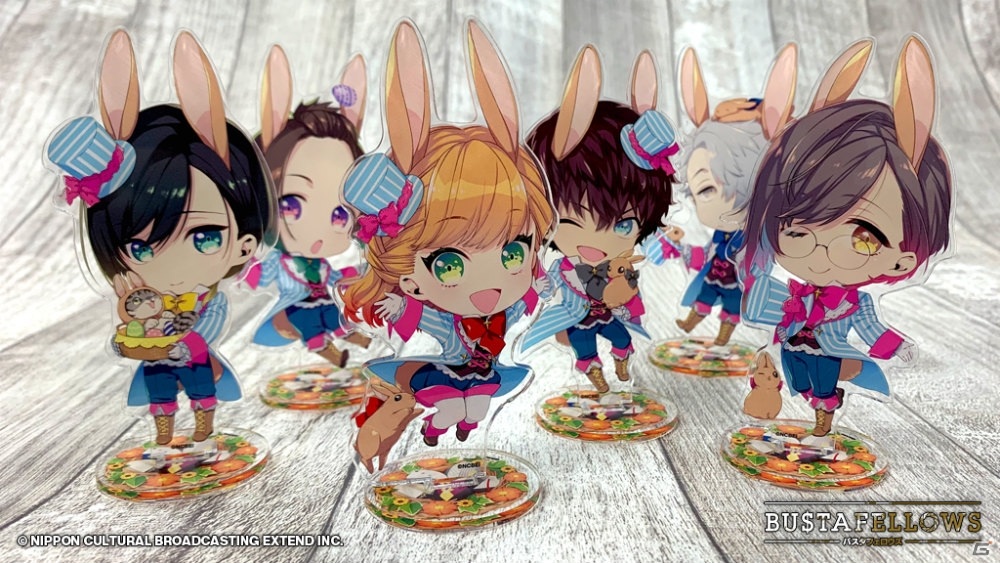 「BUSTAFELLOWS」可愛いうさぎ姿のキャラクターグッズやスクエア缶バッジが発売！新規グッズの予約も開始の画像11
