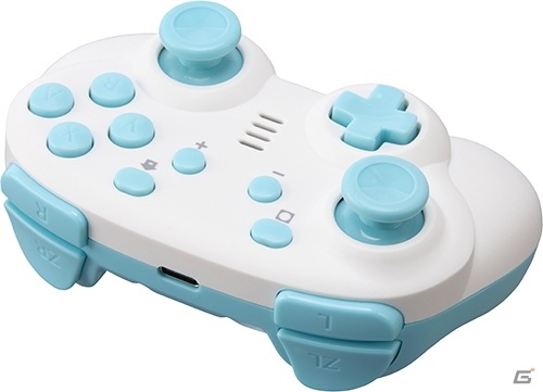 サイバーガジェット、有線・無線両対応のSwitch用ジャイロコントローラーにライトブルー系の新色2種をラインナップの画像8