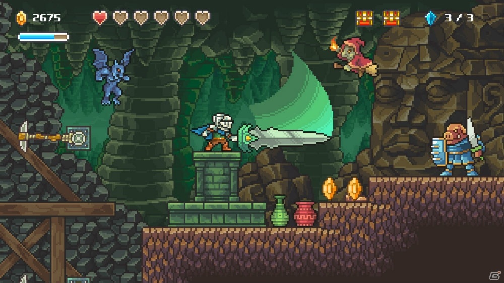 レトロテイストの2Dアクション「ゴブリンソード」が配信！伝説の「ゴブリンソード」を巡る冒険が始まるの画像3