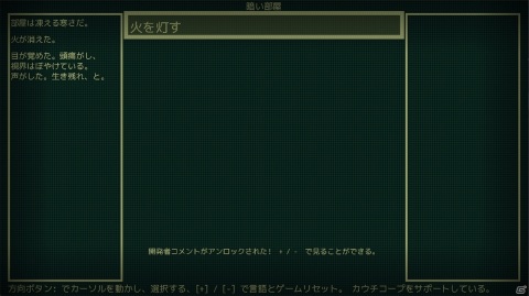 あかりを灯そう、この寒い部屋に…。新感覚のテキストベースADV「A Dark Room」がSwitch向けに配信スタートの画像3