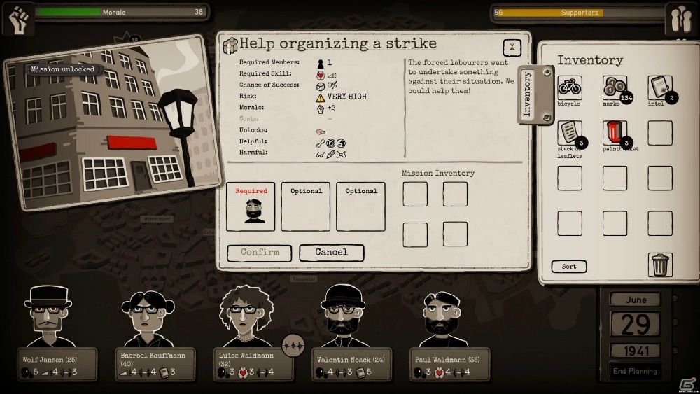 ナチス政権下のベルリンが舞台のストラテジーゲーム「Through the Darkest of Times」のスマホ版が配信！の画像3