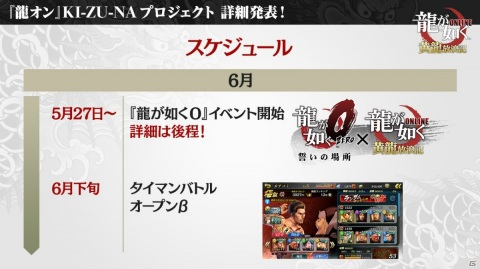 「龍が如く ONLINE」SSRしか出ない無料10連ガチャなど「KI-ZU-NA PROJECT」の詳細や「龍0」コラボ詳細も明かされた生放送まとめの画像4