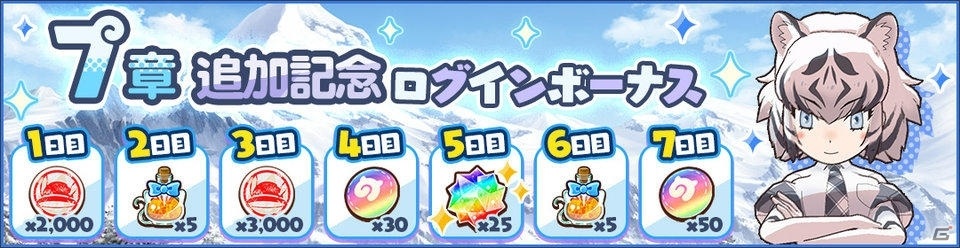 けものフレンズ3 メインストーリー 7章 ホッカイチホーと正義の味方 が追加 4ホワイトタイガーも仲間入りの画像 ゲーム情報サイト Gamer