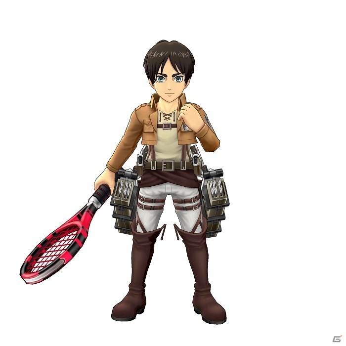 「白猫テニス」にエレン（CV：梶裕貴）、ミカサ（CV：石川由依）、リヴァイ（CV：神谷浩史）が登場！「進撃の巨人」コラボが5月30日スタートの画像4