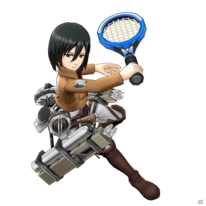 「白猫テニス」にエレン（CV：梶裕貴）、ミカサ（CV：石川由依）、リヴァイ（CV：神谷浩史）が登場！「進撃の巨人」コラボが5月30日スタートの画像8