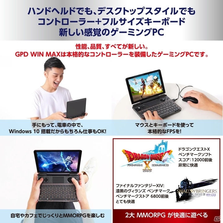 ポータブルゲーミングPC「GPD WIN Max」の先行予約が開始！eGPUボックスが当たる予約キャンペーンも実施の画像6