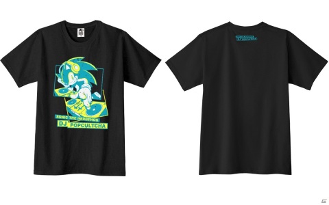 「SONIC THE HEDGEHOG DJ POPCULTCHA」モチーフのTシャツや缶バッジが登場！ノンストップDJミックスアルバムの収録曲も公開の画像3