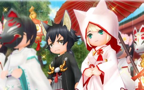 「エレメンタルナイツオンライン R」イベント「雨とあやかしと恋物語と～妖狐の嫁入り～」が開始！