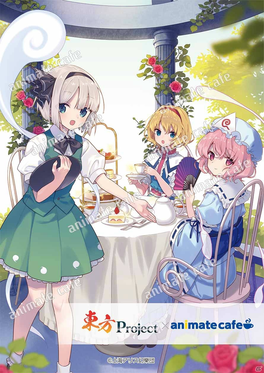 「東方Project」とアニメイトカフェのコラボカフェが7月1日より開催！描き下ろしイラストを使用したオリジナルグッズも登場の画像4