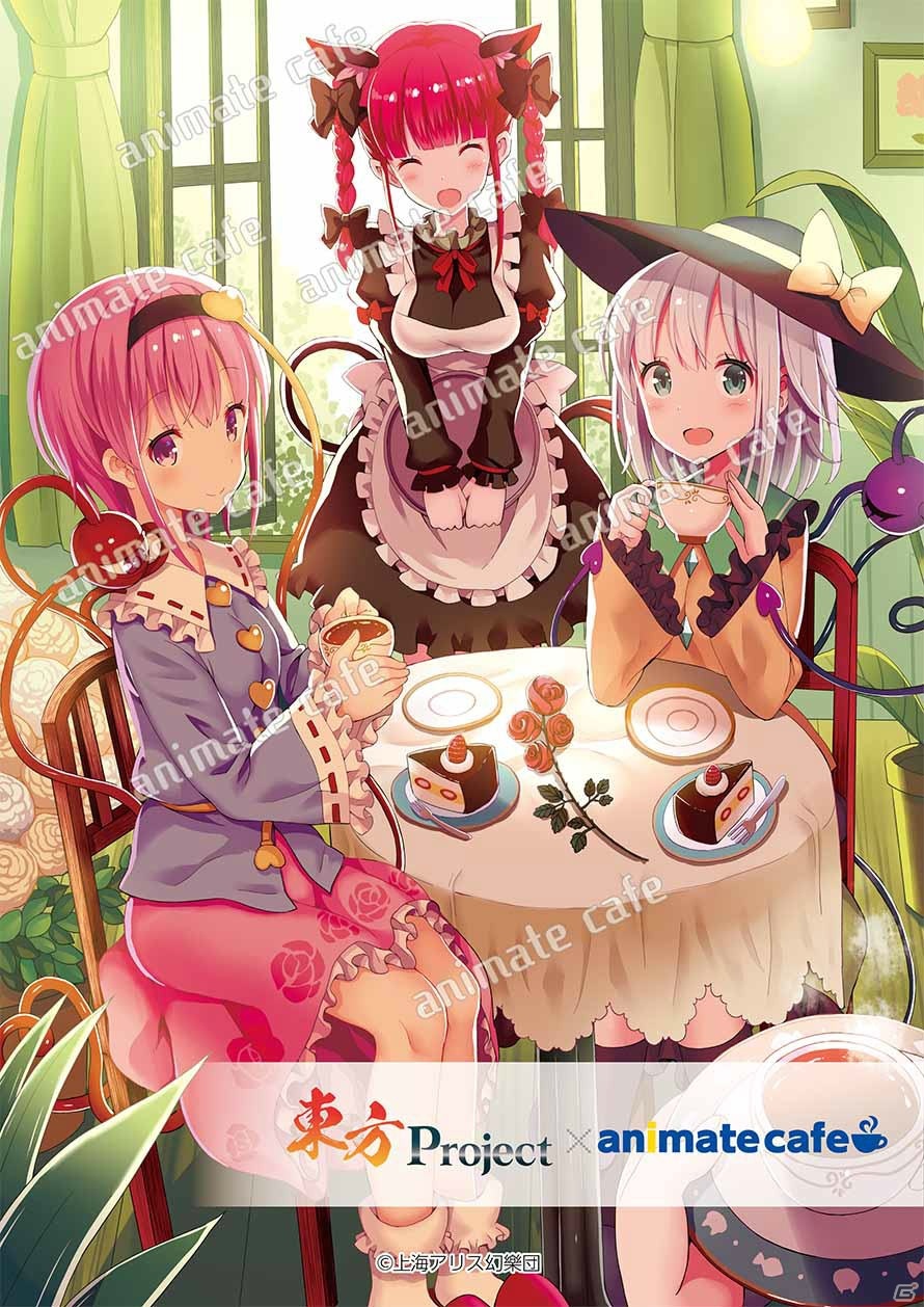 「東方Project」とアニメイトカフェのコラボカフェが7月1日より開催！描き下ろしイラストを使用したオリジナルグッズも登場の画像5