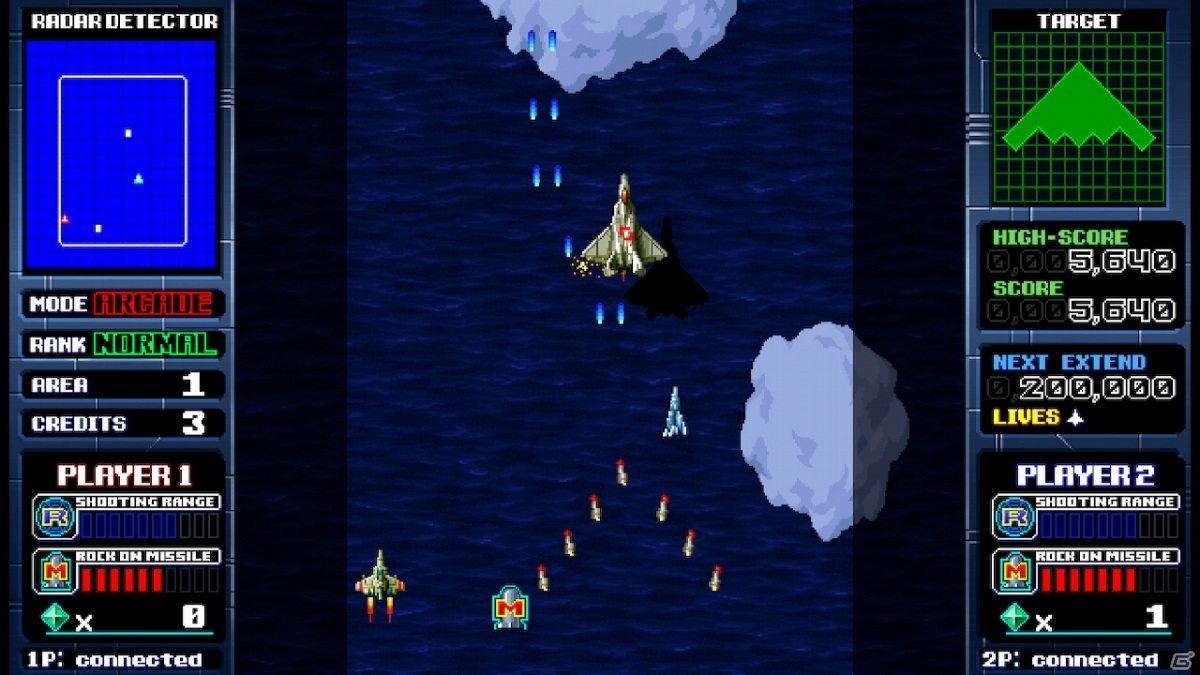 ロックオンミサイルで敵を撃墜！縦スクロールSTG「ミサイルダンサー」がSwitchで6月25日にリリースの画像6