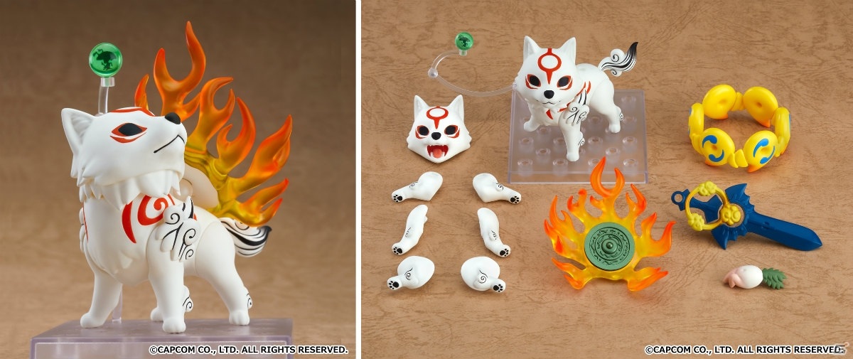 大神」よりアマテラスがねんどろいど化！イッスン＆“真経津鏡”が