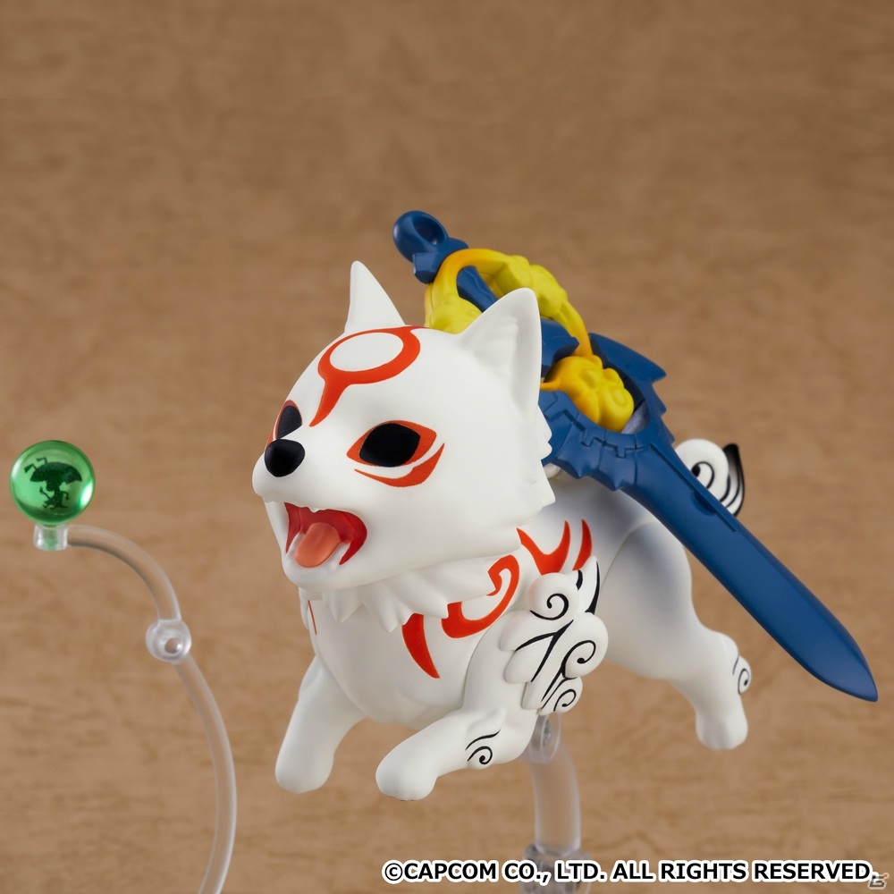 「大神」よりアマテラスがねんどろいど化！イッスン＆“真経津鏡”が付属する他、“都牟刈大刀”“足玉”“変な形の大根”が付属するDX Ver.もの画像6