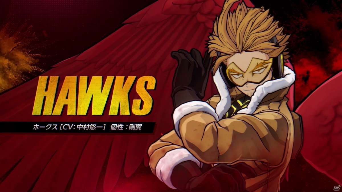 「僕のヒーローアカデミア One's Justice2」DLCプレイアブルキャラ「ホークス」が配信開始！紹介トレーラーも公開の画像2