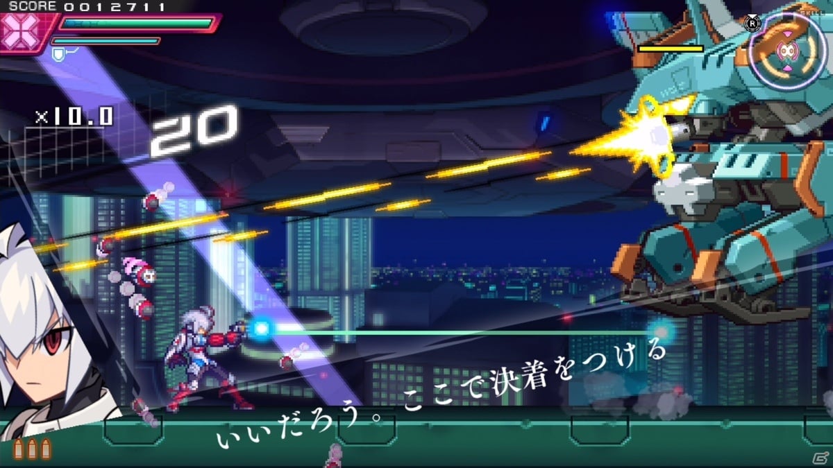 「蒼き雷霆 ガンヴォルト 爪」Steam版が6月22日に配信決定！の画像5