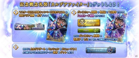 「Fate/Grand Order Arcade」マスター60万人突破キャンペーンが6月18日より開催！の画像3