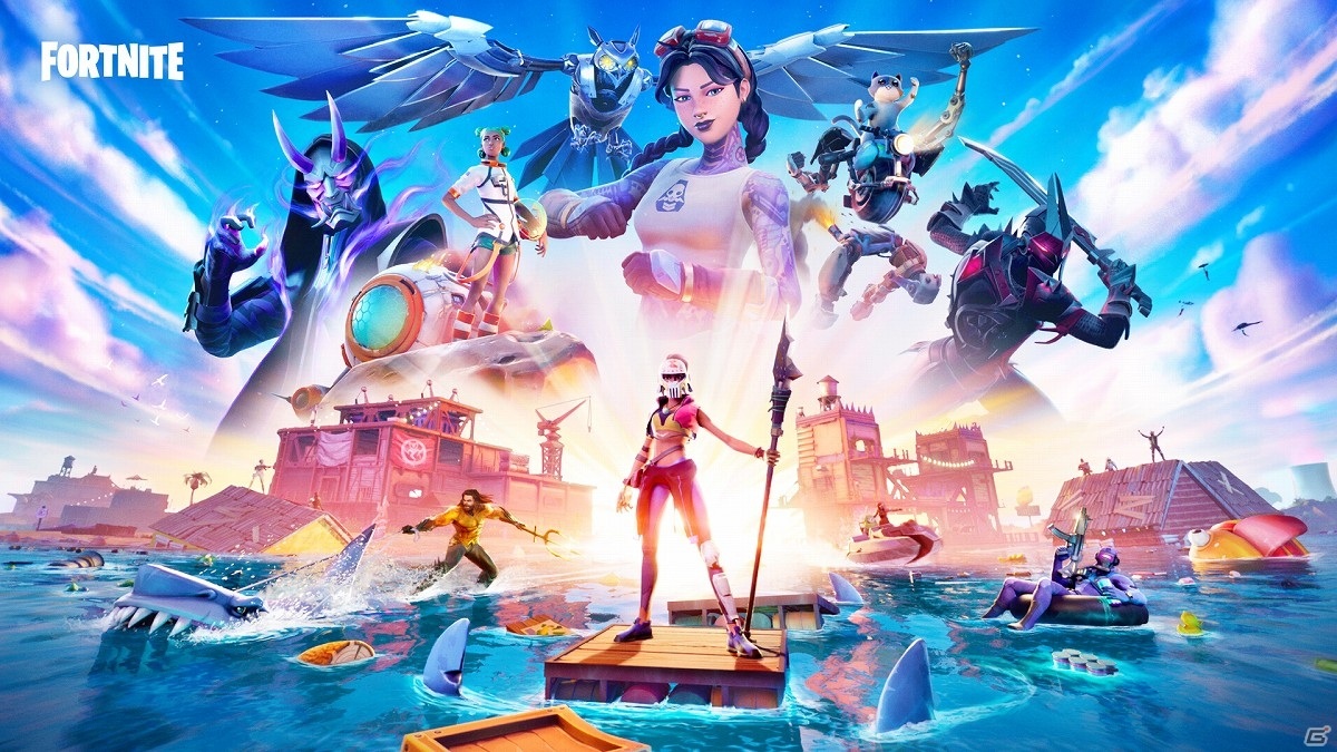 サメにも乗れちゃう？「フォートナイト」水びたしになった島が舞台のチャプター2シーズン3がスタートの画像1