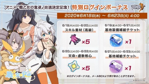 「崩壊3rd」のスピンオフショートアニメ「戦乙女の食卓」が7月7日よりBS日テレほかで放送！の画像2
