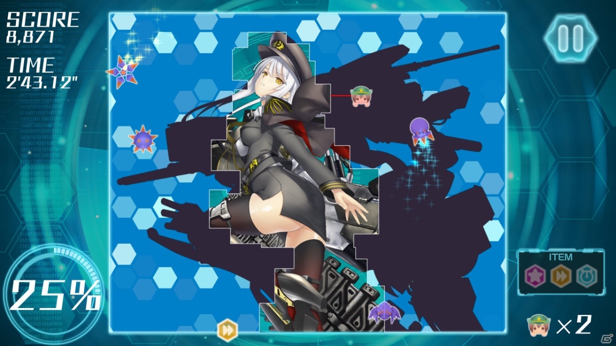ラインを引いてエリアを拡げる陣取りゲーム「りっく☆じあ～す サイバーパニック！」がSteamで配信開始！の画像5