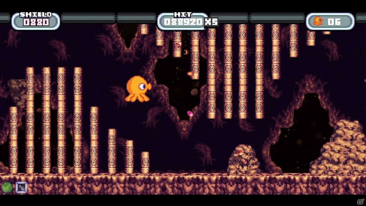 16ビットスタイルの横スクロールSTG「オクトノート: 星のタコ」がPS4/Xbox One/Switch向けに6月24日より順次リリースの画像4