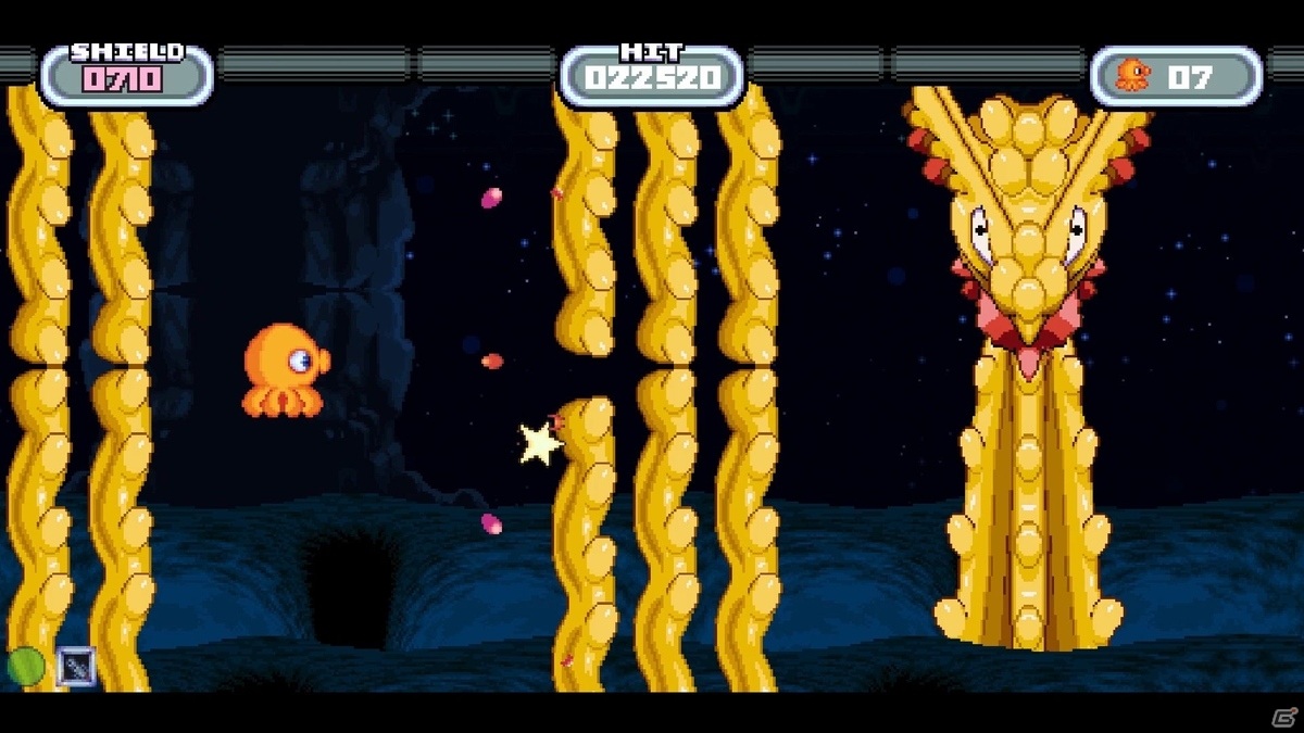 16ビットスタイルの横スクロールSTG「オクトノート: 星のタコ」がPS4/Xbox One/Switch向けに6月24日より順次リリースの画像5